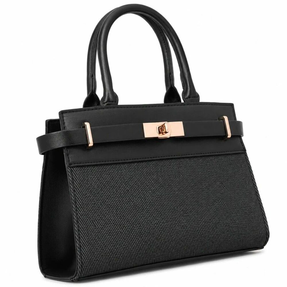 Crisiy Black Satchel Handbag
